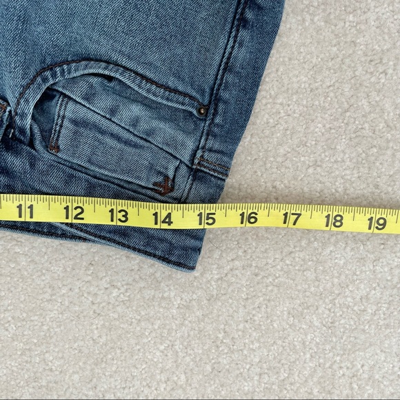 Zara Z1975 Basic Denim Ripped Cropped Jeans - 8 - Picture 6 of 13